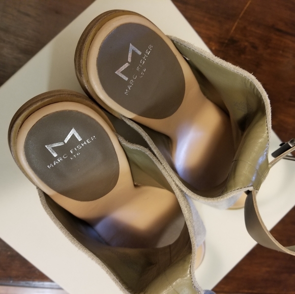 ⬇️ Marc Fisher Vashi Sandals medium green suede - Picture 9 of 16